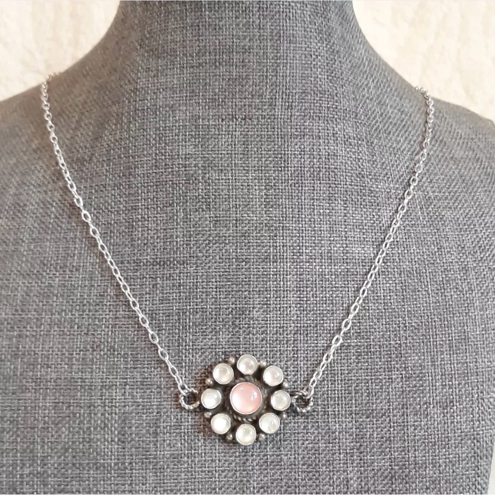 Sterling silver Navajo cluster Necklace